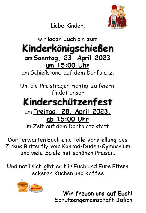 Kinderschützenfest 2023